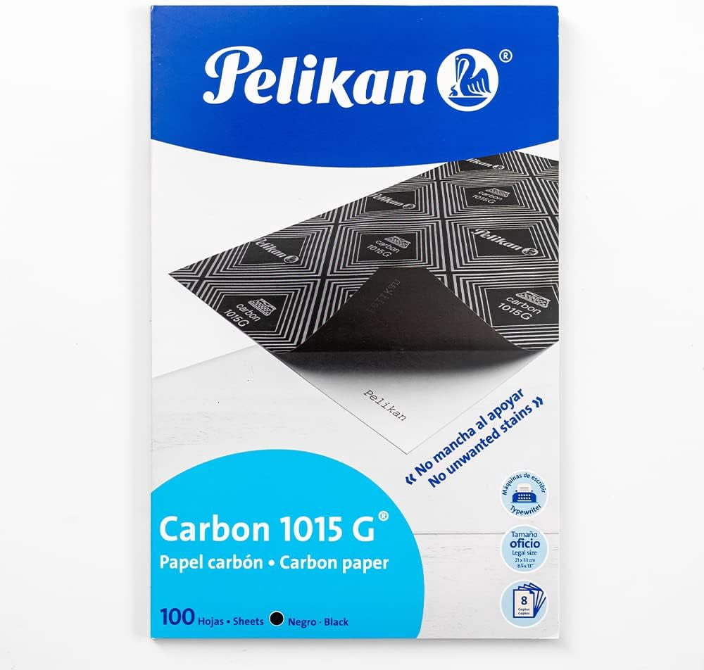 Pelikan A4 Carbon Paper 1015 G, 100 Sheets for Typewriting and Office Use