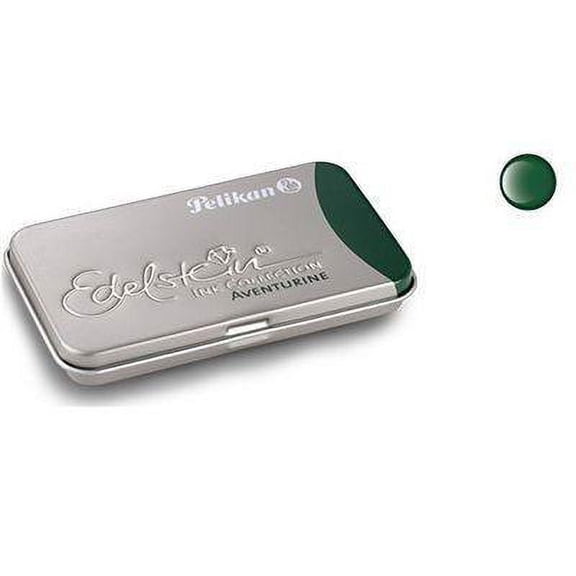 Pelikan Edelstein Ink Cartridges for Fountain Pens, Aventurine Green, 1.4ml, 6/Pack