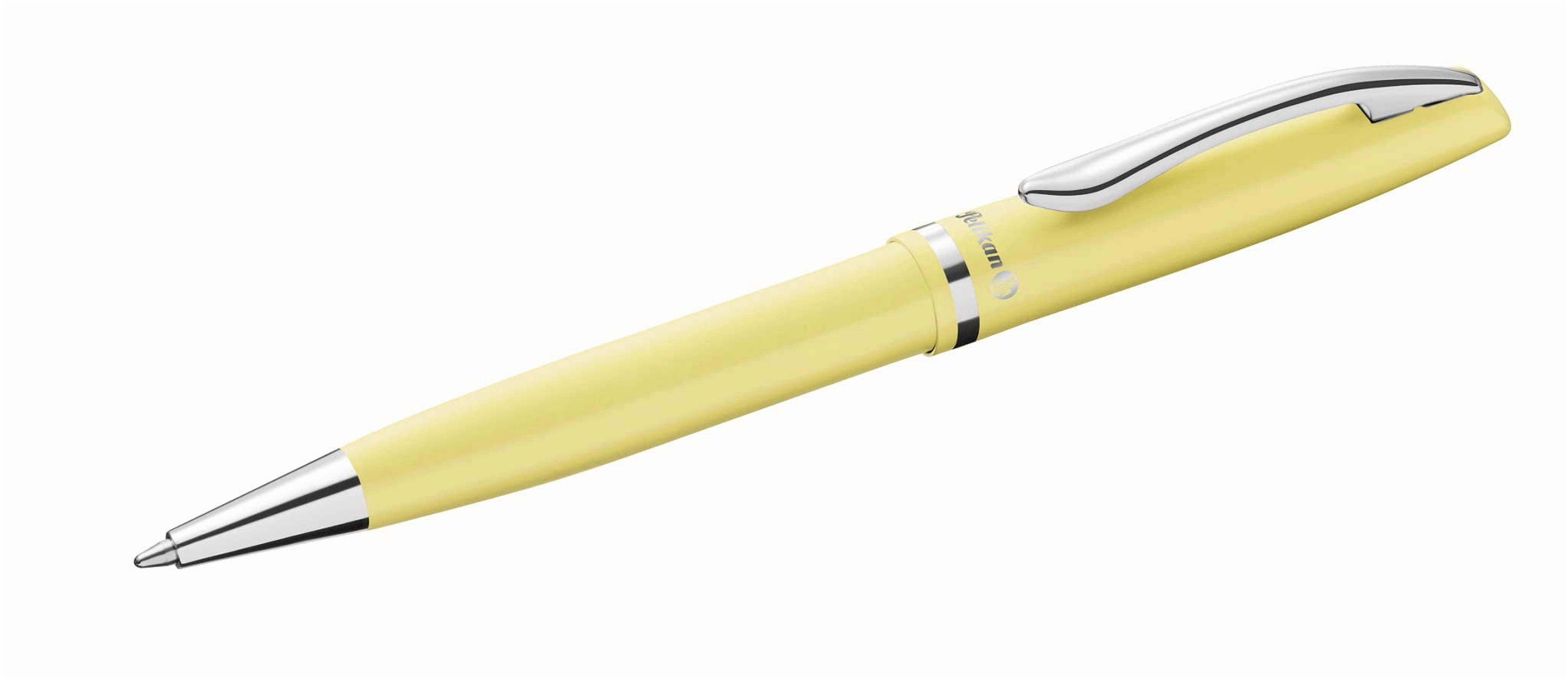 Pelikan Jazz Pastel Ballpoint Pen with Medium Point, Blue Ink Refill, Limelight, Boxed, 1 Each