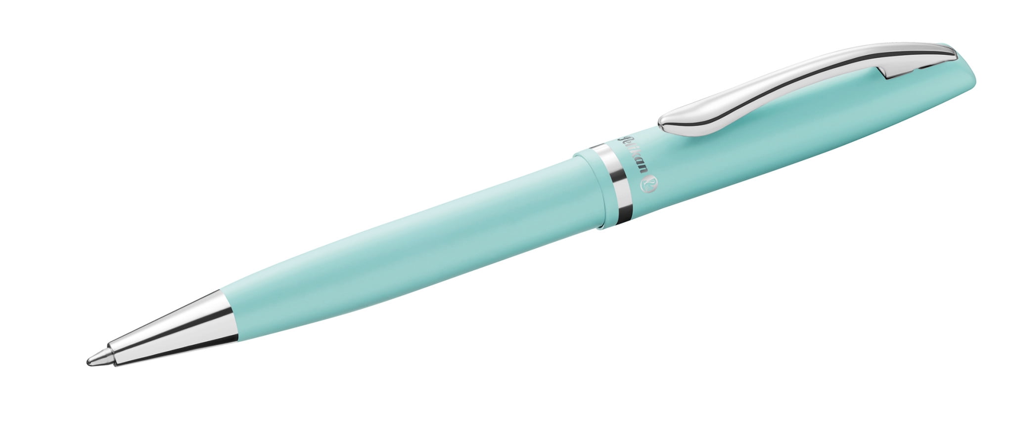 Pelikan Jazz Pastel Ballpoint Pen with Medium Point, Blue Ink Refill, Mint, Boxed, 1 Each