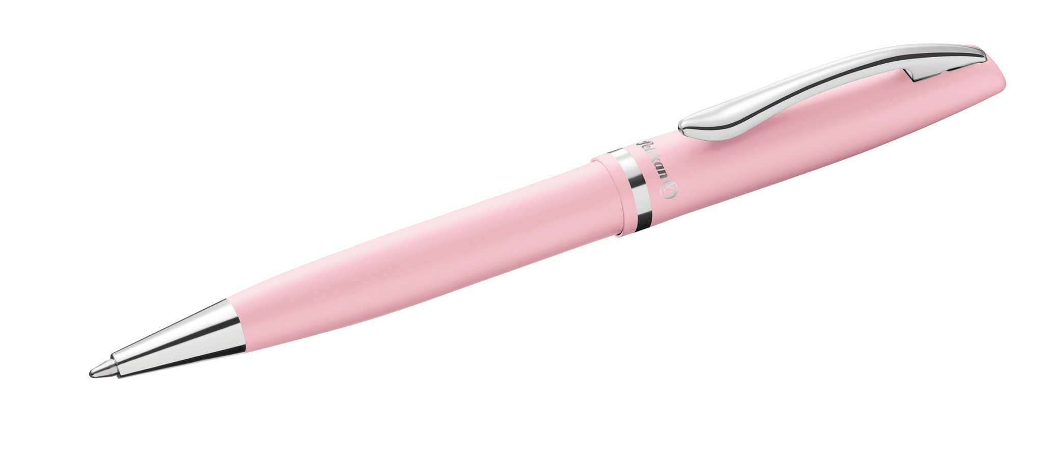 Pelikan Jazz Pastel Ballpoint Pen with Medium Point, Blue Ink Refill, Pink, Boxed, 1 Each (812658)