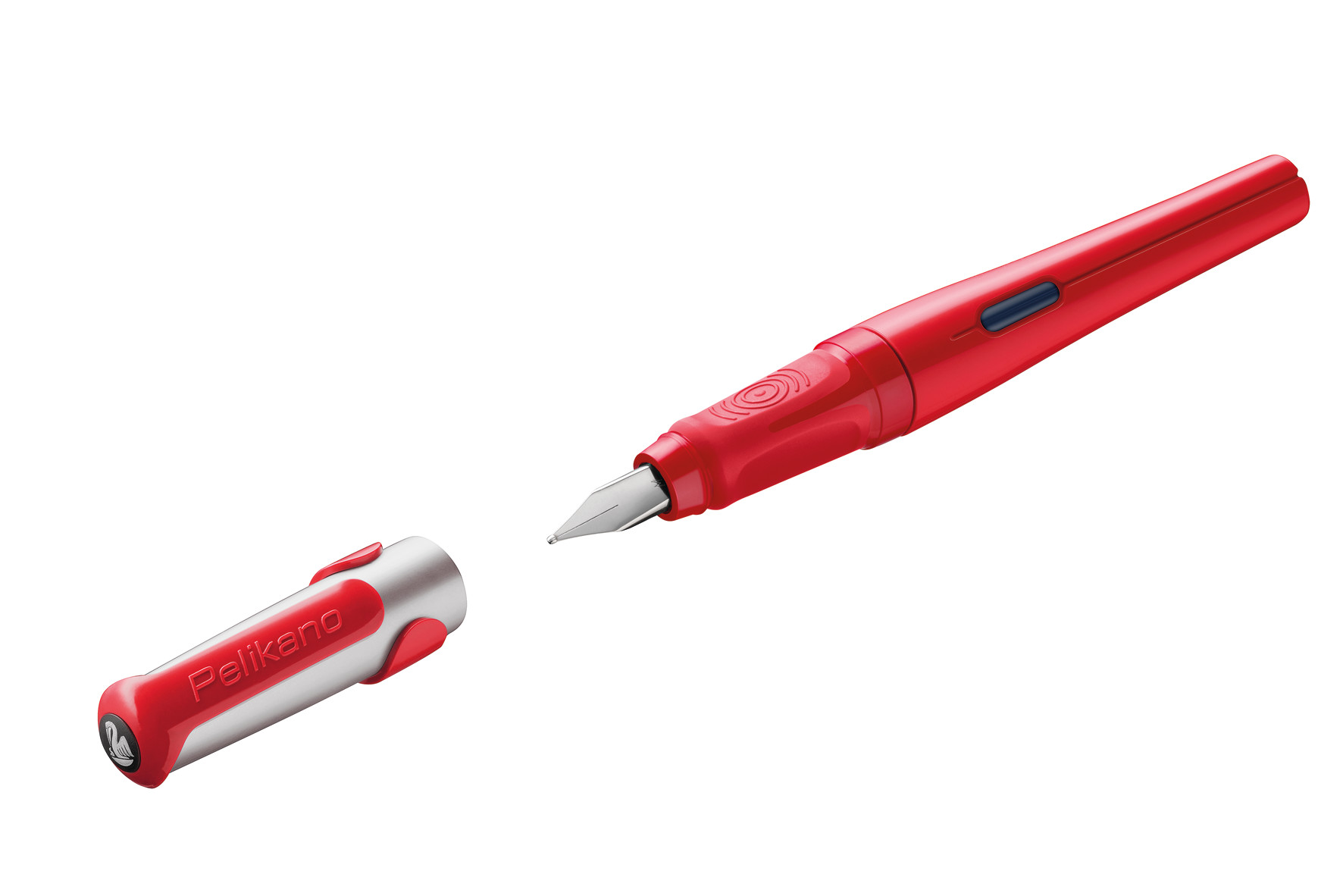Pelikan Pelikano Fountain Pen, Left-Handed Nib, Red, Boxed