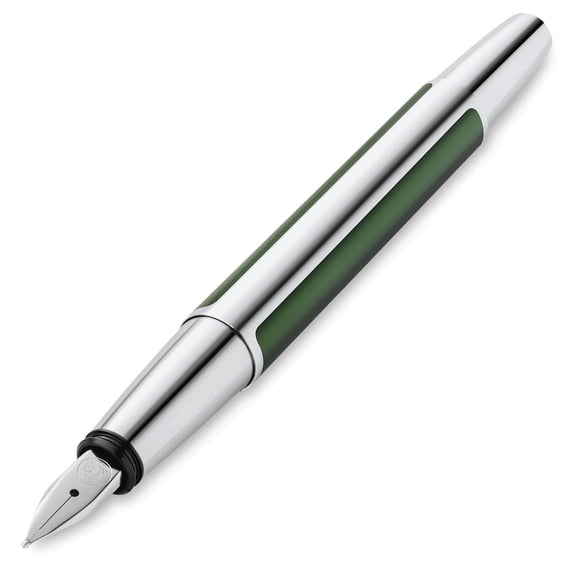 Pelikan Pura Fountain Pen - Deep Green, Extra Fine Nib