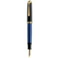 thumbnail image 1 of Pelikan 994947 Souveran M400 Black-Blue Fountain Pen, Medium, 1 of 1