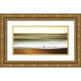 thumbnail image 1 of Pelkey, Marvin 14x9 Gold Ornate Wood Framed with Double Matting Museum Art Print Titled - Golden Shores, 1 of 4