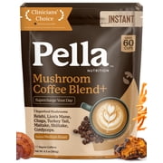 Pella Nutrition Mushroom Coffee with Lion's Mane, Shiitake and More, Original Blend, 6.3 oz (180 g)