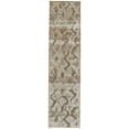 thumbnail image 1 of Pellaro Metallic Ikat Rug, Silver Gray/Taupe, 2ft - 6in x 8ft, Runner, 1 of 7