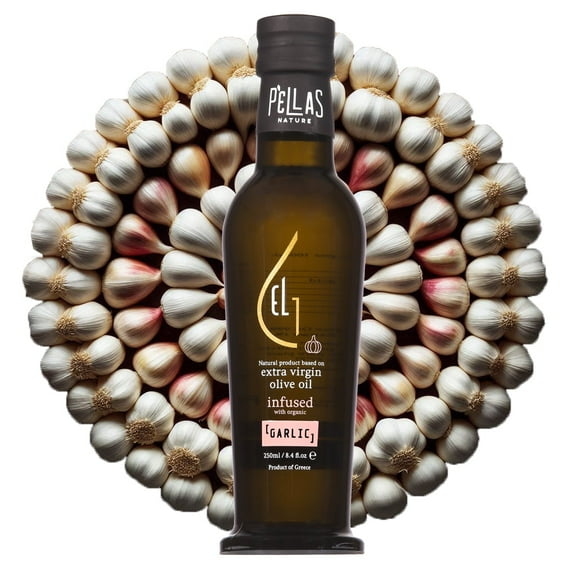 Pellas Nature, Organic Garlic Infused Extra Virgin Olive Oil, Kosher, 8.5 oz