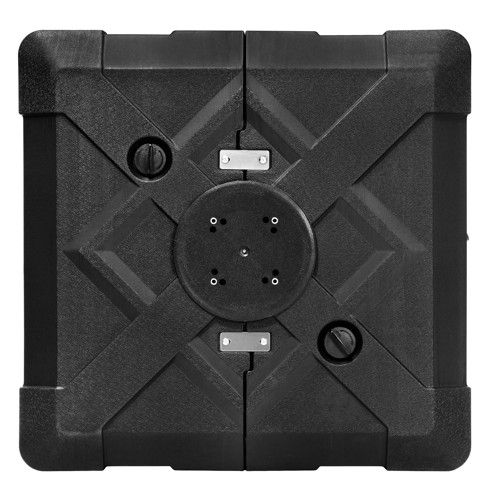 Black 220 lbs HDPE Patio Cantilever Umbrella Base with Wheels