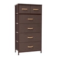 thumbnail image 1 of Pellebant  6 Drawers Vertical Dresser Storage Tower Brown Dark Wood, 1 of 8
