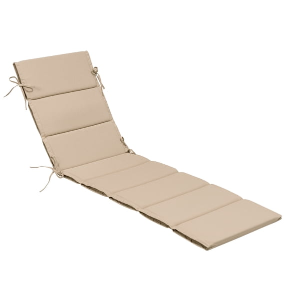 Pellebant 80" x 19" Outdoor Set of 2 Chaise Lounge Cushions for Patio Furniture, Beige