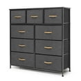 thumbnail image 1 of Pellebant 9 Drawers Fabric & Steel Extra Wide Dresser Storage Tower in Gray, 1 of 8