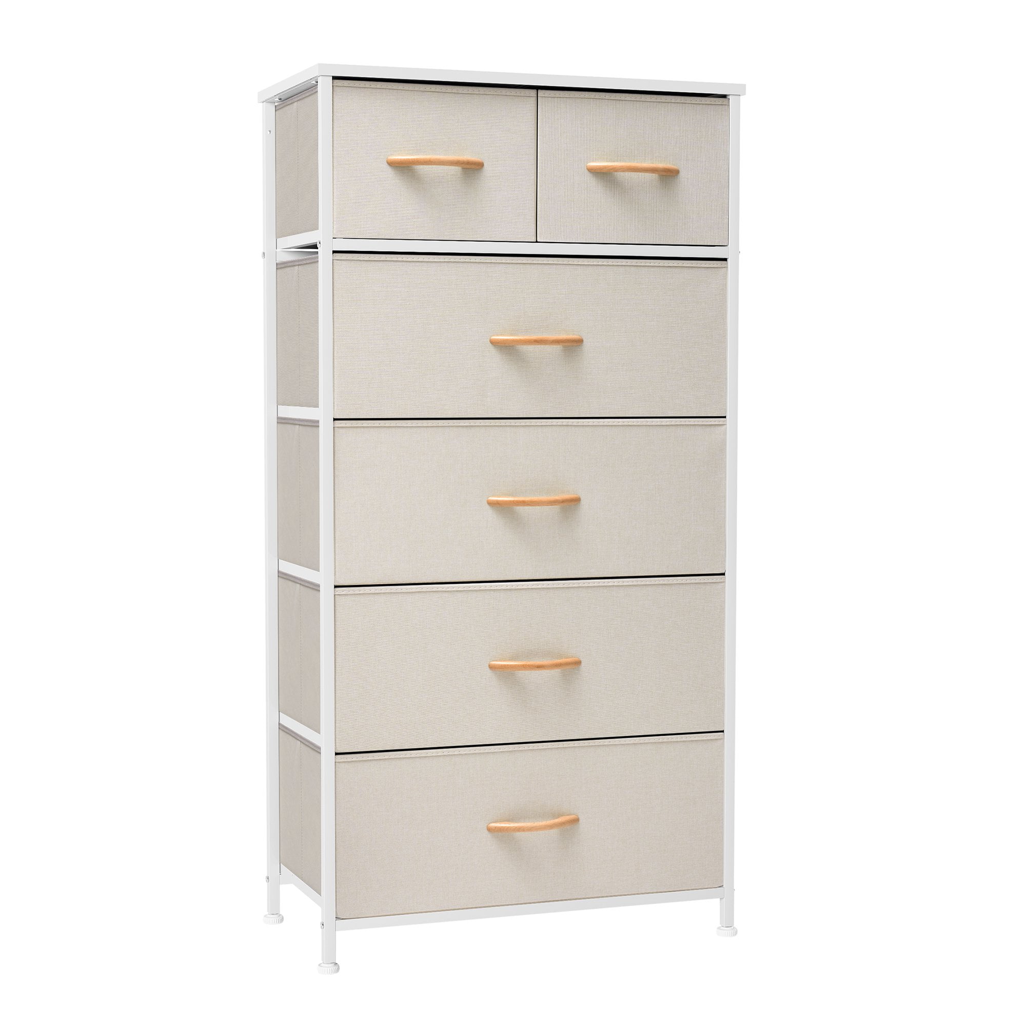 Pellebant Beige 6-Drawer Dresser Chest Vertical Tower - Walmart.com