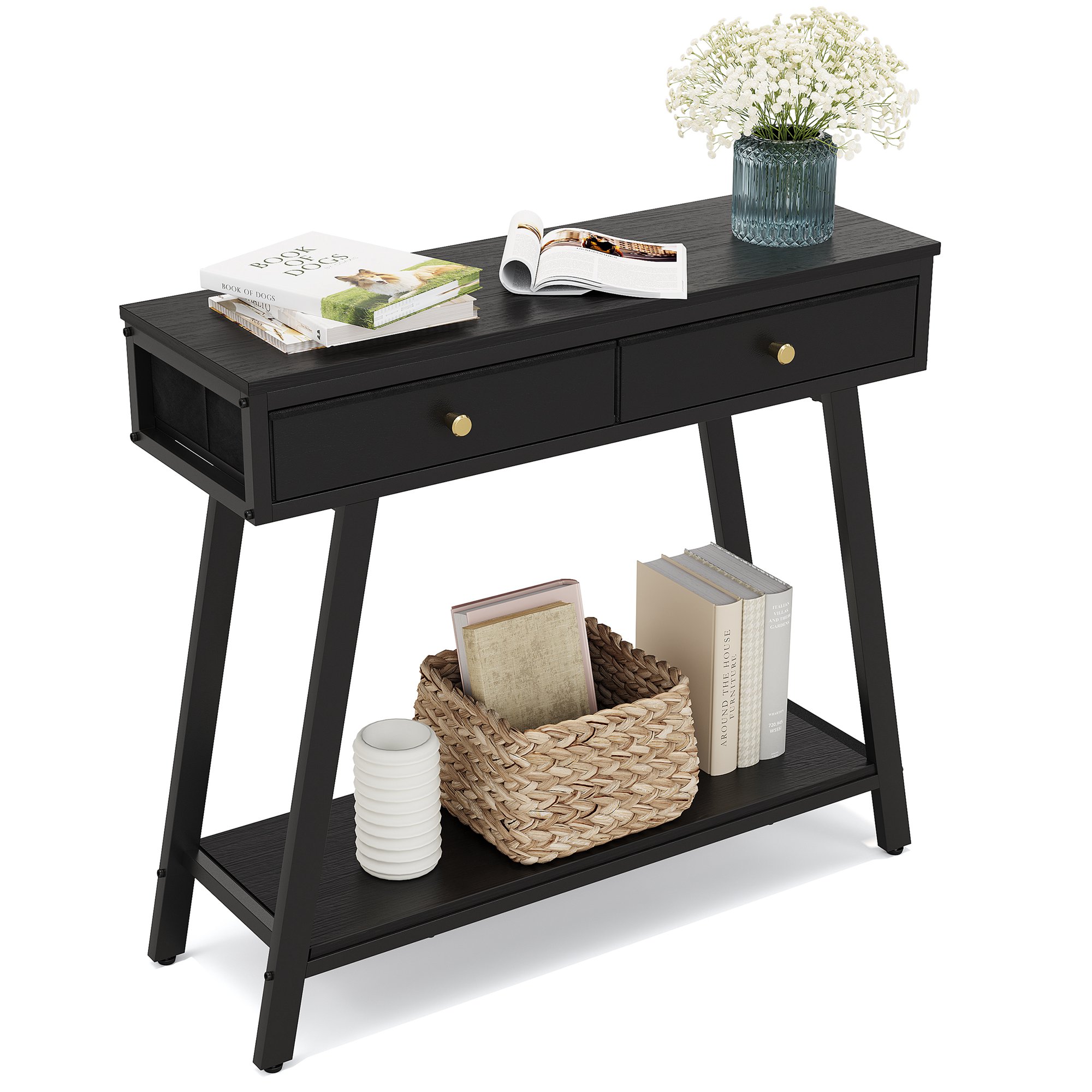 4D Concepts Simplicity 2 Drawer Entry Table - Walmart.com
