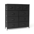thumbnail image 1 of Pellebant Black 9 Drawers Home Wide Closet Dresser Storage Tower, 1 of 7