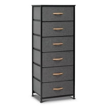 Pellebant Blue 6 Drawers Dresser Vertical Storage Tower for Bedroom