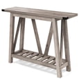 thumbnail image 1 of Pellebant Entryway Table Wood Console Table with Shelves Farmhouse Sofa Table,Grey Wash, 1 of 7