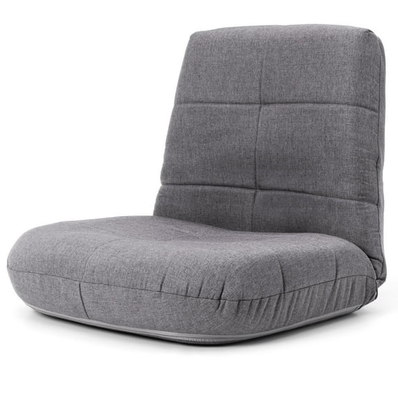 Pellebant Adjustable Padded Floor Chair Recliner Grey