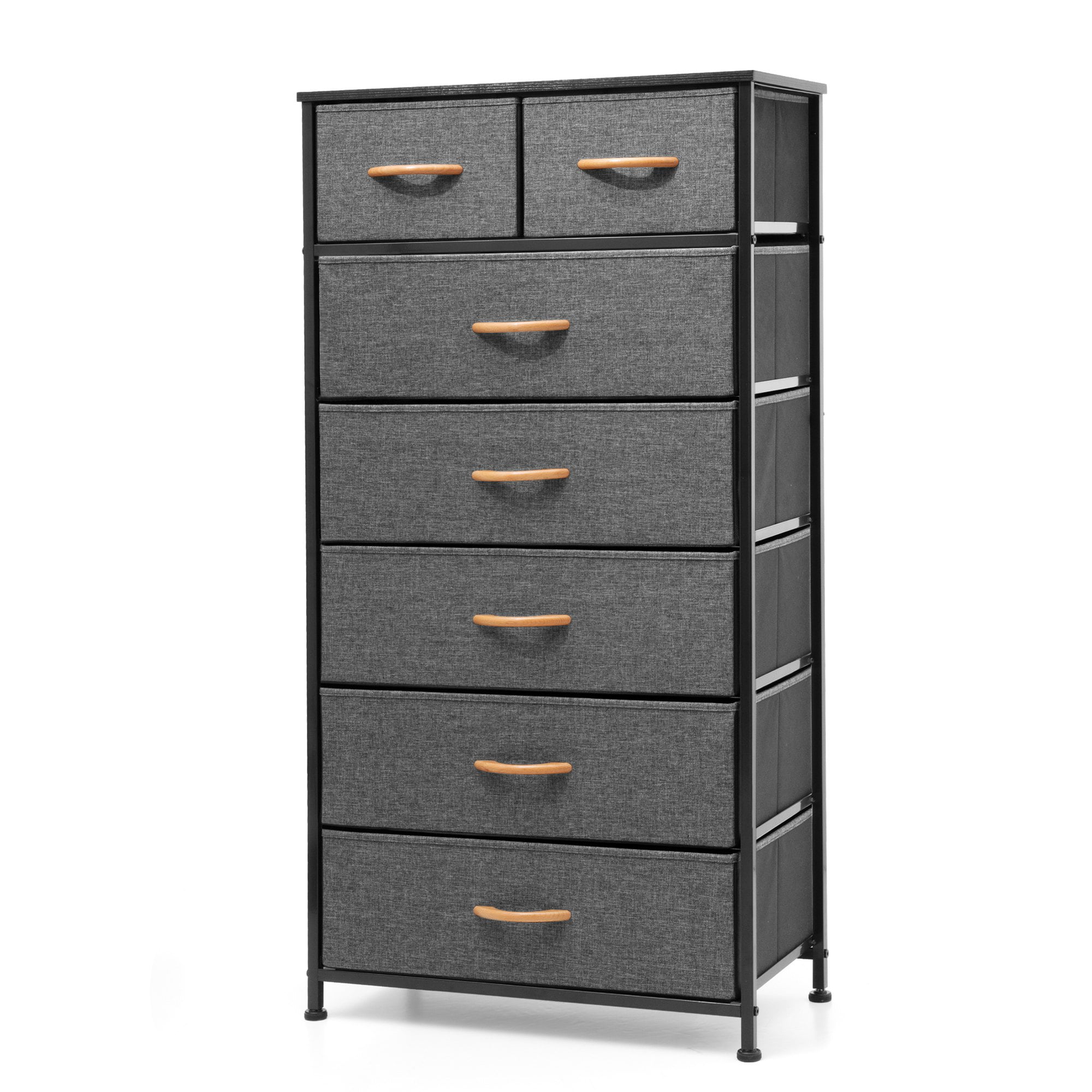 Pellebant Gray 7 Drawers Vertical Dresser Storage Tower Chest