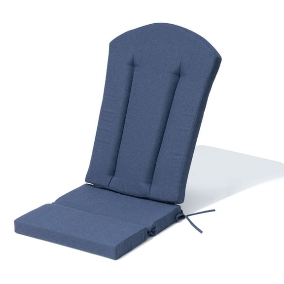 Pellebant High-Back Adirondack Chair Cushions, 50"x20"x2.5", Outdoor/Indoor Patio Cushions with Ties, Water-Resistant, Fade-Resistant, Comfortable Foam Padding (Sky Blue)