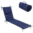 thumbnail image 1 of Pellebant Outdoor Chaise Lounge Cushions, 72"x 21" Foldable Patio Lounger Pads with Headrest, Waterproof and Fade-Resistant for Garden, Pool, Lawn – Navy Blue, 1 of 7
