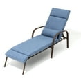 thumbnail image 1 of Pellebant Outdoor Chaise Lounge Metal Patio Adjustable Recliner Chair ,Blue, 1 of 7