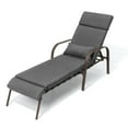 thumbnail image 1 of Pellebant Outdoor Chaise Lounge Metal Patio Adjustable Recliner Chair ,Dark Gray, 1 of 8