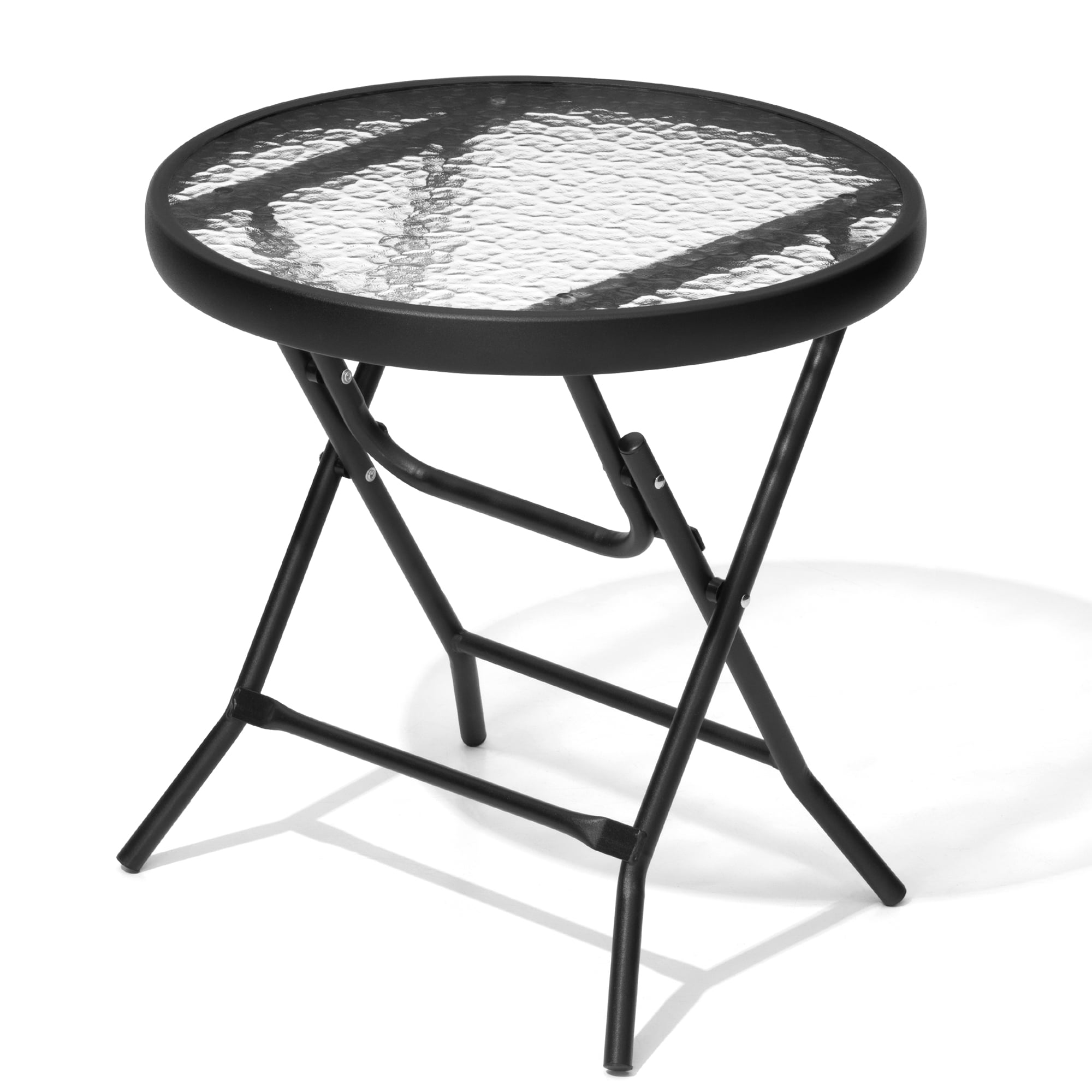 Pellebant Outdoor Side TablesFoldable Patio Side Table with Tempered