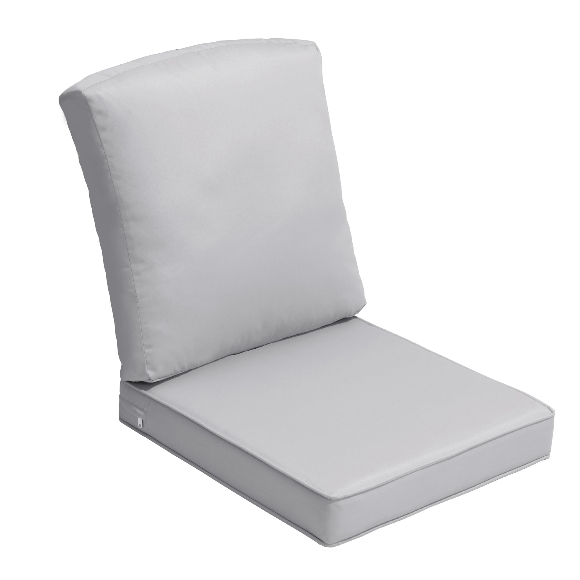 Pellebant Products Outdoor Deep Seat Cushion for Patio Furniture, 22" x 21", 3.5 Inch 30D Foam, Patio Chair Cushions with Waterproof, Fade-Resistant and Removable Covers, for Sofa, Couch, Light Geay