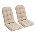 thumbnail image 1 of Pellebant Set of 2 Adirondack Chair Cushion Thickened Patio Chair Pad for Indoor and Outdoor, Beige, 1 of 8