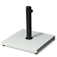 thumbnail image 1 of Pellebant 40 lbs Cement-Filled Square Umbrella Base Heavy Duty Patio Market Umbrella Stand, White, 1 of 8
