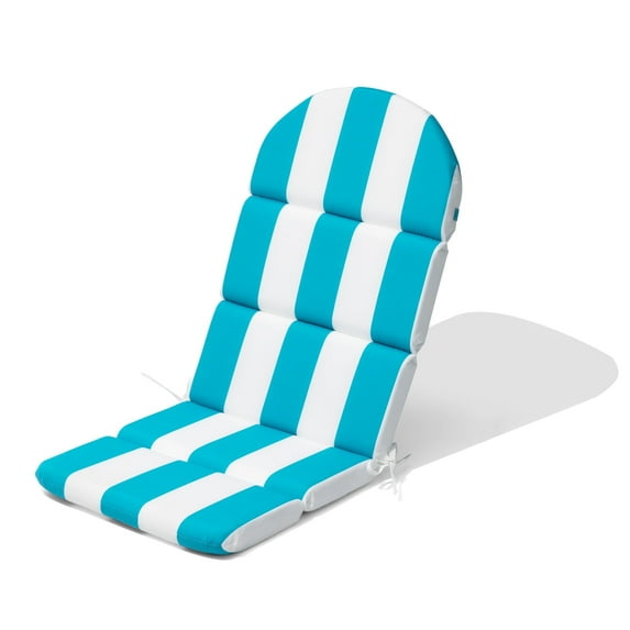 Pellebant Striped Chaise Lounge Cushion for Indoor/Outdoor Use, 50 x 20 x 2.5 inch, Water-Resistant & Fade-Resistant Patio Seat Pad, High Back Design (1-Pack, Blue & White Stripes)