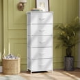 thumbnail image 1 of Pellebant White 5-Drawer Dresser Household Vertical Storage Tower Chest, 1 of 9