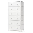 thumbnail image 1 of Pellebant White 6-Drawer Dresser Vertical Storage Tower Chest, 1 of 7