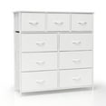 thumbnail image 1 of Pellebant White 9 Drawers Home Extra Wide Closet Dresser Storage Tower, 1 of 7