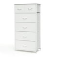 thumbnail image 1 of Pellebant White Indoor 6-Drawer Chest Vertical Dresser Storage Tower, 1 of 8