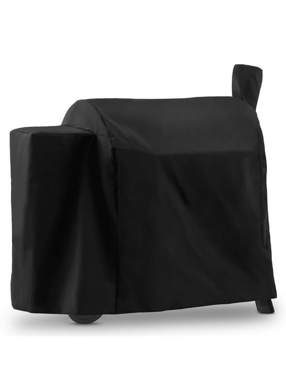 Pellet Grill Cover for Traeger 34/780 Series, Z Grill, Yoder, PitBoss Grills and more, Heavy Duty Waterproof Wood Pellet Smoker Cover, Black