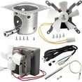 thumbnail image 1 of Pellet Grill Repair Kit,Upgraded 2.0 RPM Auger Motor, Induction Fan, Fire Burn Pot and Hot Rod Ignitor, Power Cord Compatible with Traeger/Pit Boss/Z Grills/Camp Chef Wood Pellet Grills, 1 of 7