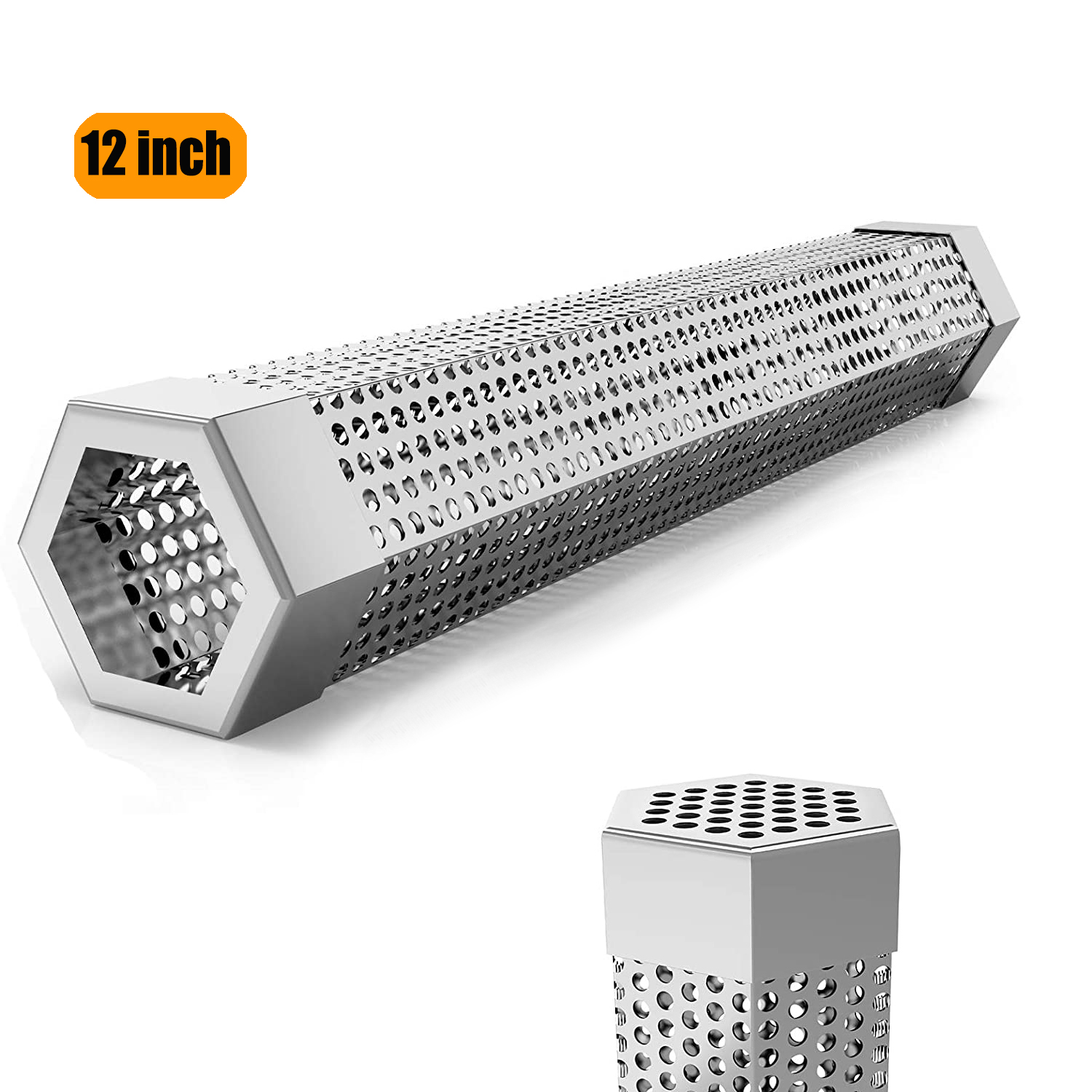 Pellet Smoker Tube for Pellet Smoker,12 inch Stainless Steel BBQ Wood