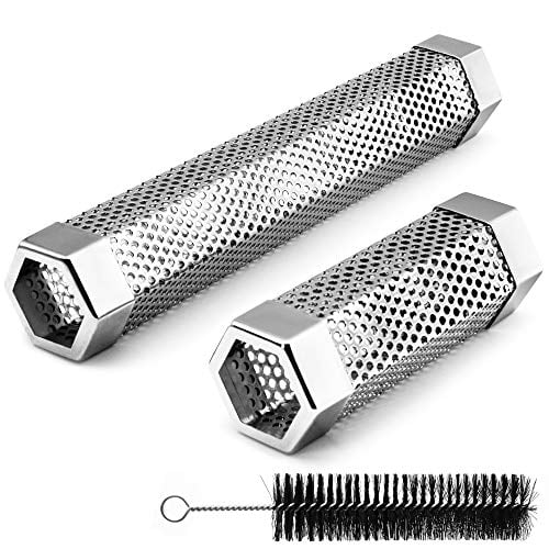 Pellet Smoker Tube for All Grill Electric Gas Charcoal or Smokers Hot/Cold Smoking,Free Tube Brush,6&12 Inch