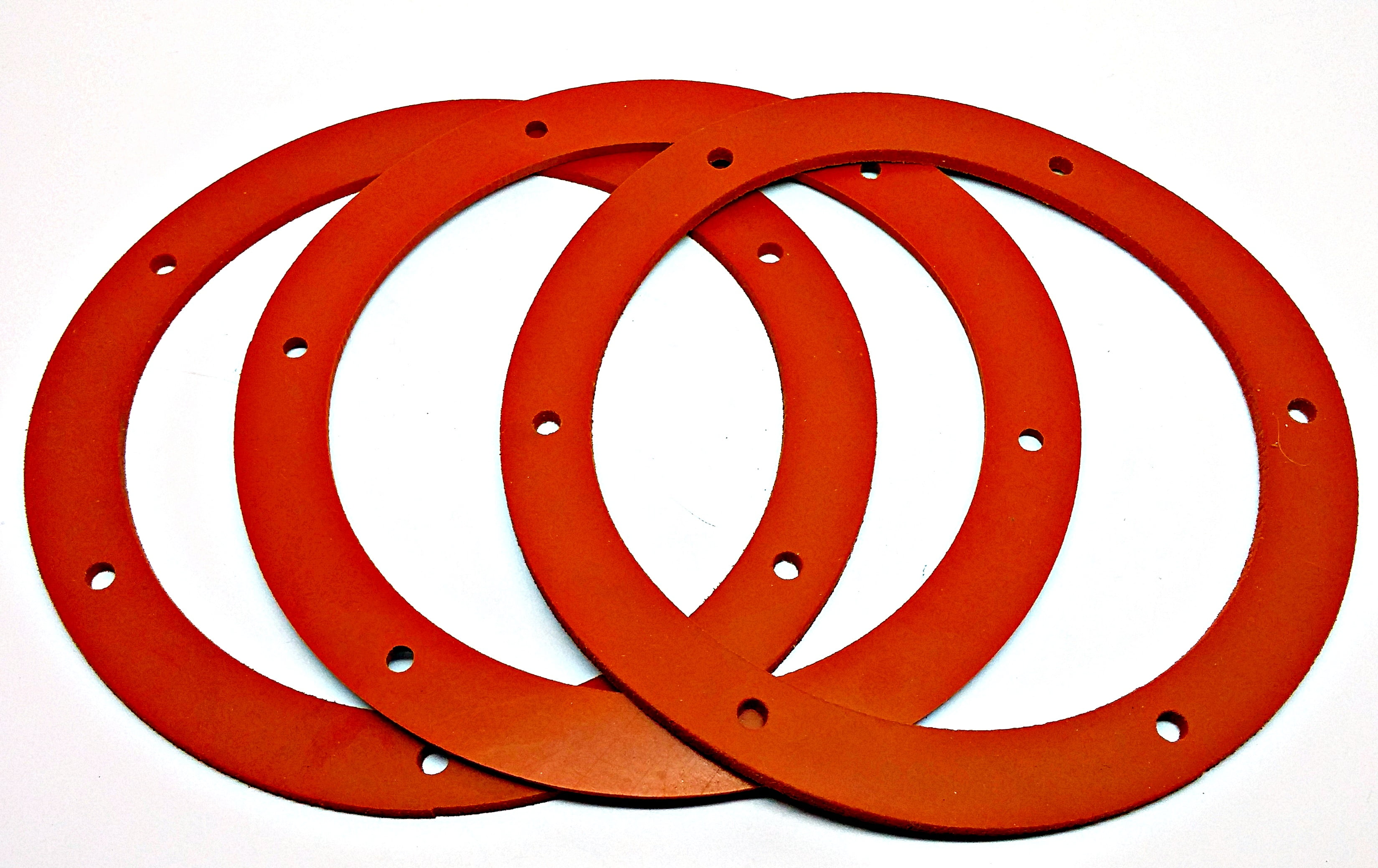 Pellet Stove 6" SILICONE Round Gasket for Combustion/Exhaust Fan  3 Pack SILICONE