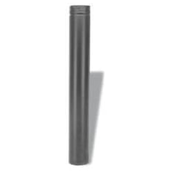 PelletVent Pro 3" Pellet Chimney Straight Black Pipe - 24"