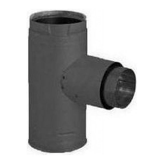 PelletVent Pro Adapter Tee with Cleanout Tee Cap
