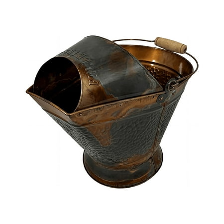 Pellethead Distressed Copper Coal Hod