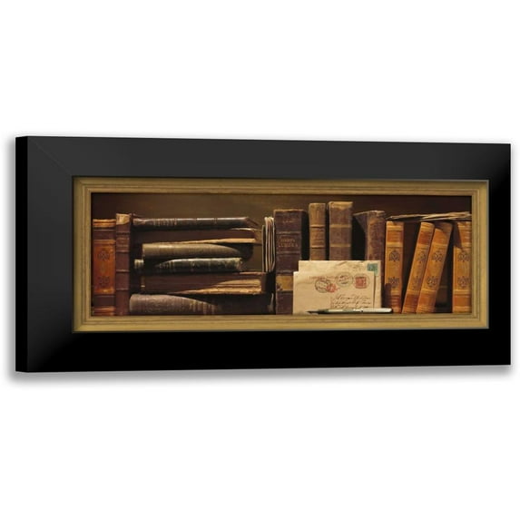 Pelletier, Alain 18x10 Black Modern Framed Museum Art Print Titled - Librairie I