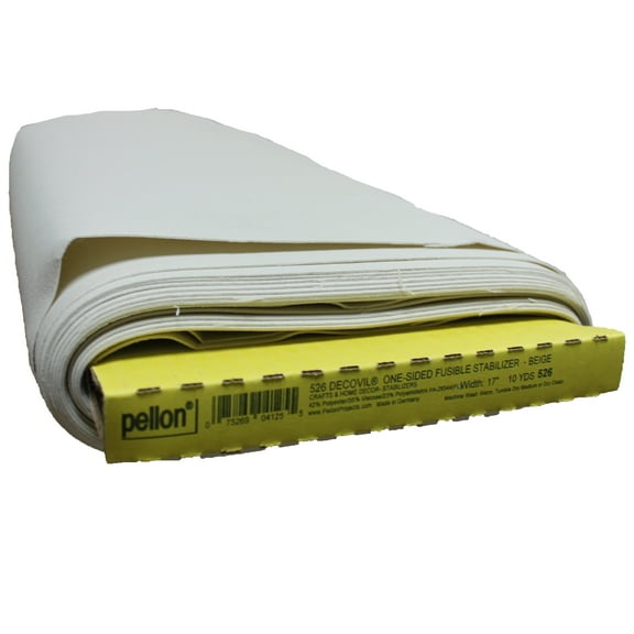 Pellon 526 Decovil Sewing Fabric Stabilizer. off-White. 17" x 10 Yards by the Bolt