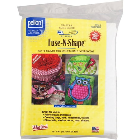 Pellon 731 Heavyweight Fabric Sewing Stabilizer, White 15" x 36" Precut Package