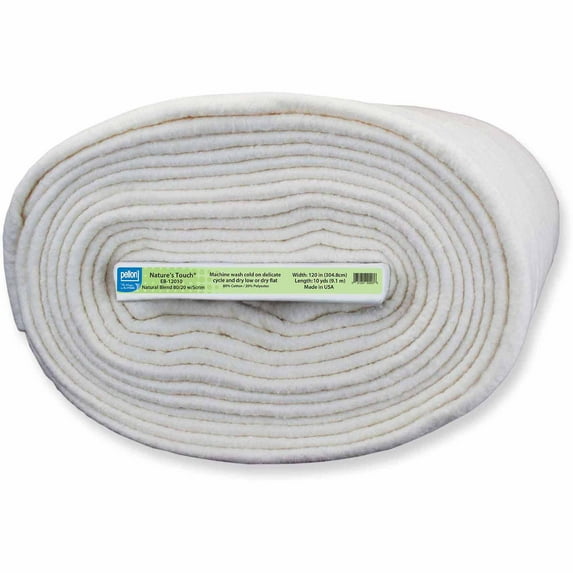 Pellon 80/20 Quilting Batting, off-White 120" Width by the Bolt 1 Pack