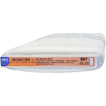 Pellon 807 Wonder-Web® Fabric Backing, Clear 20" x 20 Yards by the Bolt