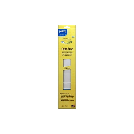 Pellon 808 Craft Fuse Sewing Stabilizer 15"x 4 Yards Precut White